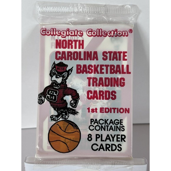 North Carolina State Ms. Wuf Basketball Sealed Pack 8 Cards Nc Wolfpack Ncsu - Picture 1 of 3